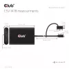 Videosplitter Club 3D CSV-1478 USB Type-C (s USB-A adaptérom) na dual DisplayPort 4K60Hz, čierna