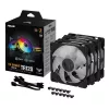 ASUS TUF GAMING TR120 ARGB 3IN1 čierny chladič do počítačovej skrine 12 cm