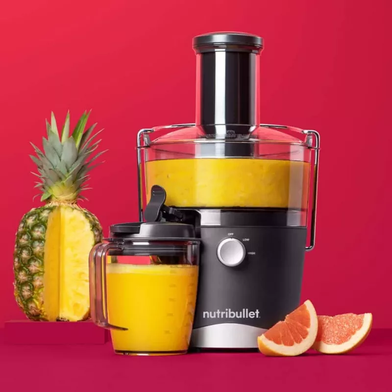 NutriBullet NBJ100G odšťavovač 800 W čierny, sivý