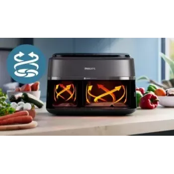 Teplovzdušná fritéza Philips 3000 Serie NA351/00 — 9 l, 2750 W, 8 programov, Rapid Air