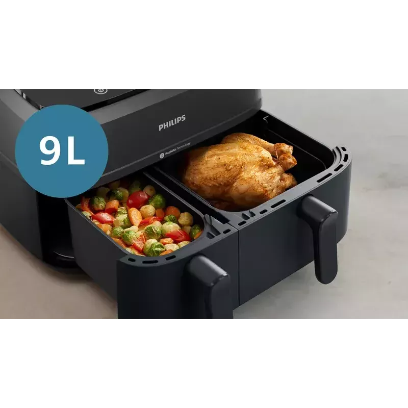 Teplovzdušná fritéza Philips 3000 Serie NA351/00 — 9 l, 2750 W, 8 programov, Rapid Air