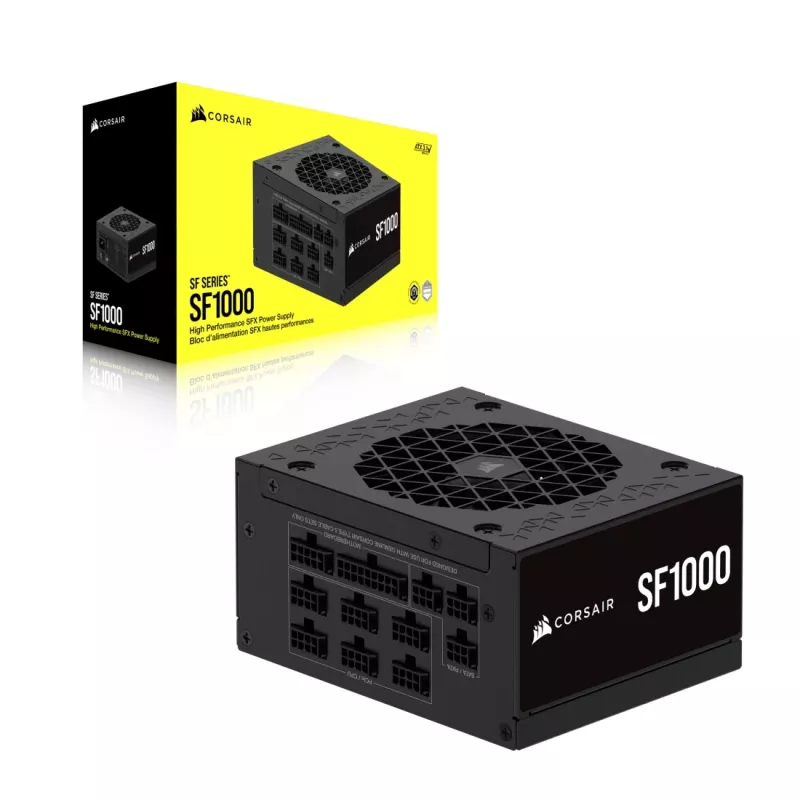 Corsair SF1000 zdroj SFX, 1000 W, 80 PLUS Platinum, plne modulárny (CP-9020257-EU)