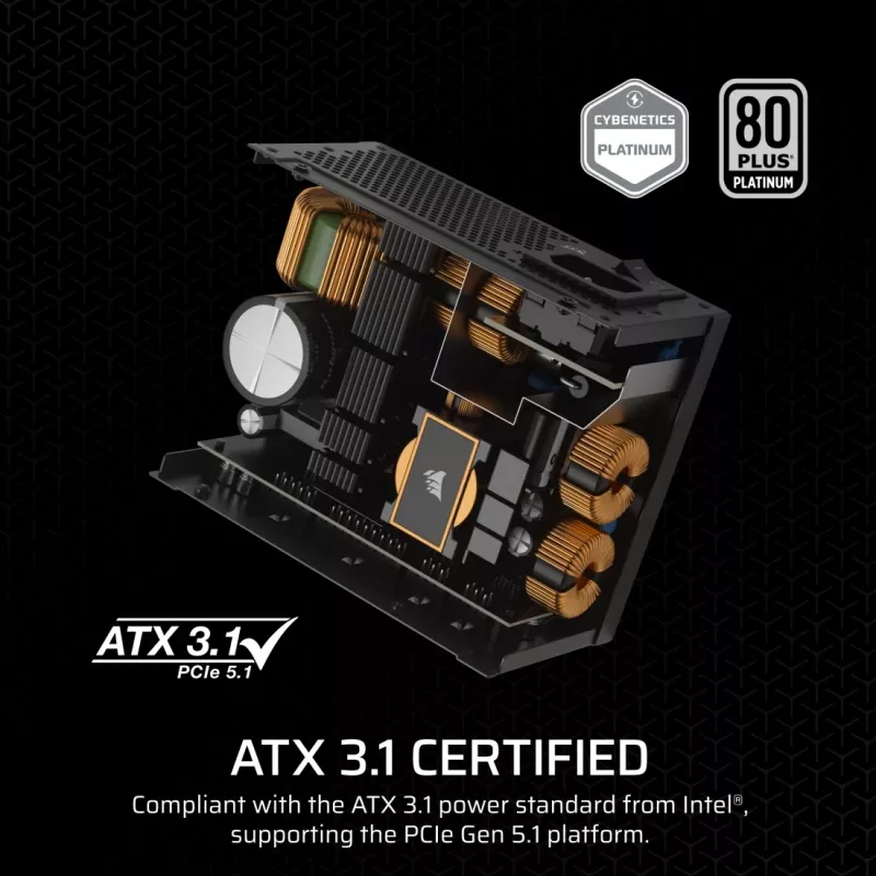Corsair SF1000 zdroj SFX, 1000 W, 80 PLUS Platinum, plne modulárny (CP-9020257-EU)