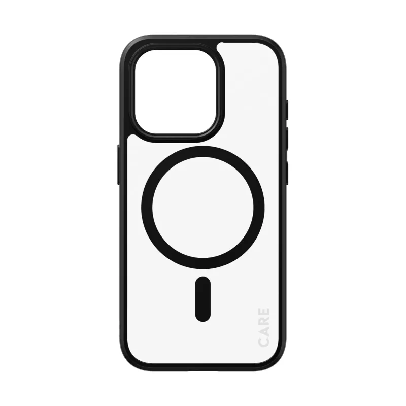 PanzerGlass CARE™ by ® Urban Combat Case transparentné s čiernym MagSafe pre iPhone 15 Pro