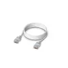 Sieťový patch kábel UBIQUITI UACC-Cable-Patch-EL-1M-W — Cat6, 1 m, 2,5 GbE, PoE++ (4PPoE), priesvitný, RJ-45 konektor samec–samec