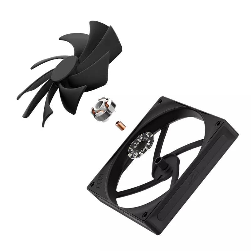 NZXT chladiaci ventilátor F140q 140mm čierny Quiet Airflow