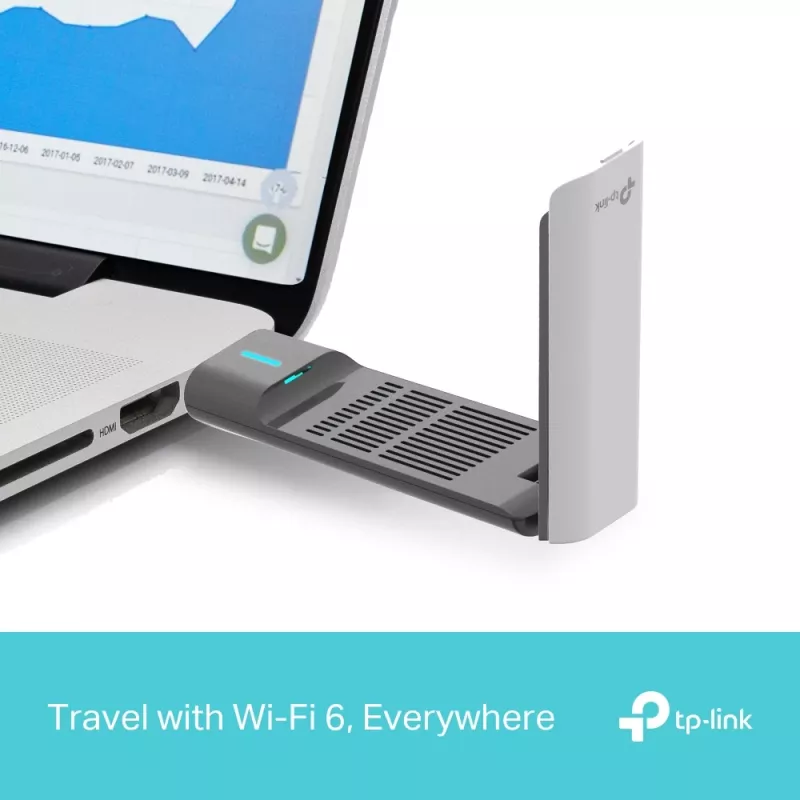 Bezdrôtový USB adaptér TP-Link Archer AX3000 (Archer TX50UH) – Dualband Wi‑Fi 6, USB 3.2 Gen1, až do 3000 Mbps, interná anténa, Windows 11