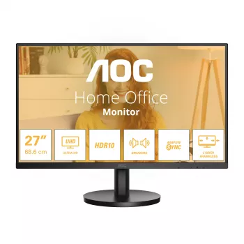 AOC B3 U27B3A počítačový monitor 68,6 cm (27 palcov) 3840 x 2160 pixelov 4K Ultra HD LCD čierny