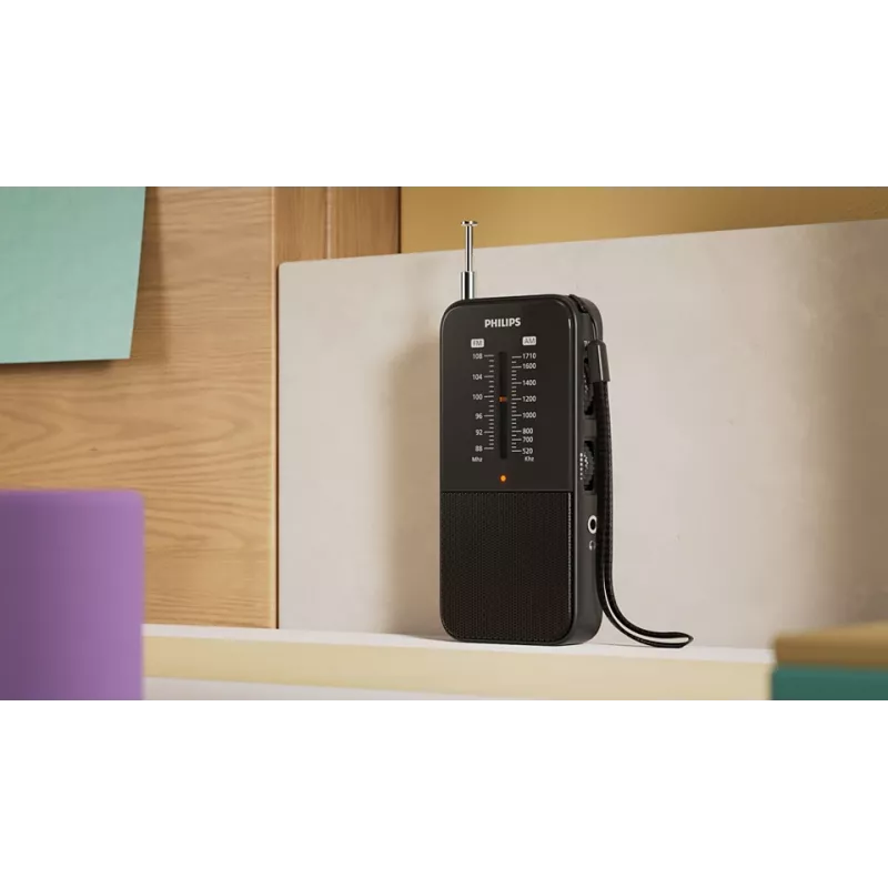 Prenosné rádio Philips TAR1509/00 analógové AM FM čierne