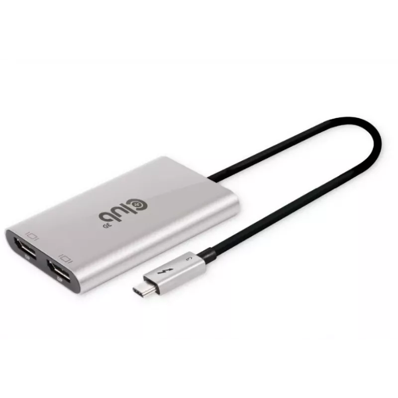 CLUB3D Thunderbolt™ 3 na DisplayPort™ adaptér pre dva monitory 4K60Hz M/F