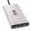 CLUB3D Thunderbolt™ 3 na DisplayPort™ adaptér pre dva monitory 4K60Hz M/F