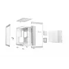 be quiet! Light Base 600 DX BGW66 počítačová skriňa Midi Tower, ATX/micro-ATX/Mini-ITX, bočný panel z tvrdeného skla, ARGB, USB-C, biela