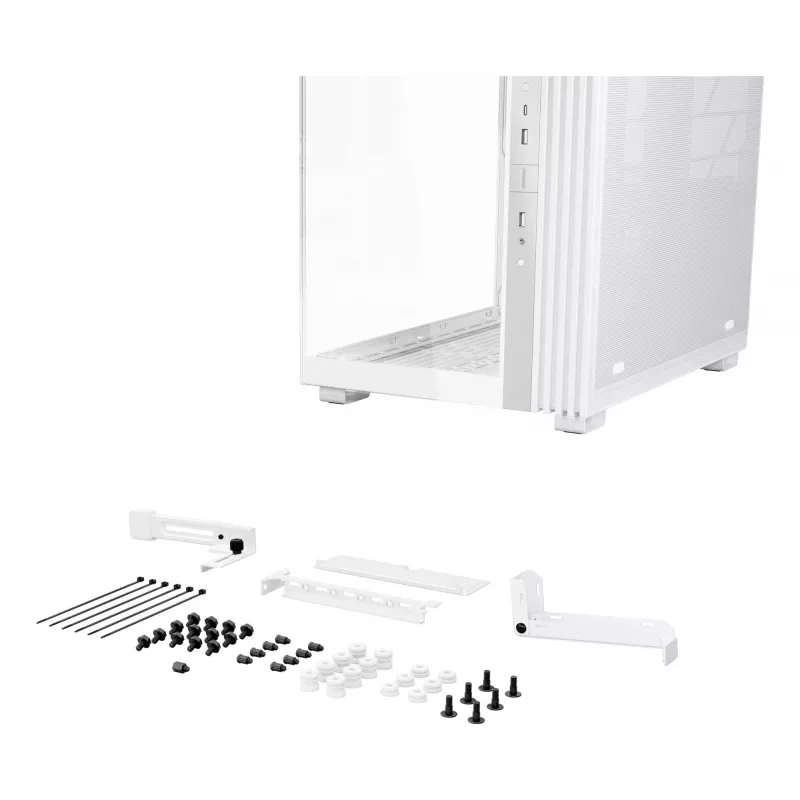 be quiet! Light Base 600 DX BGW66 počítačová skriňa Midi Tower, ATX/micro-ATX/Mini-ITX, bočný panel z tvrdeného skla, ARGB, USB-C, biela