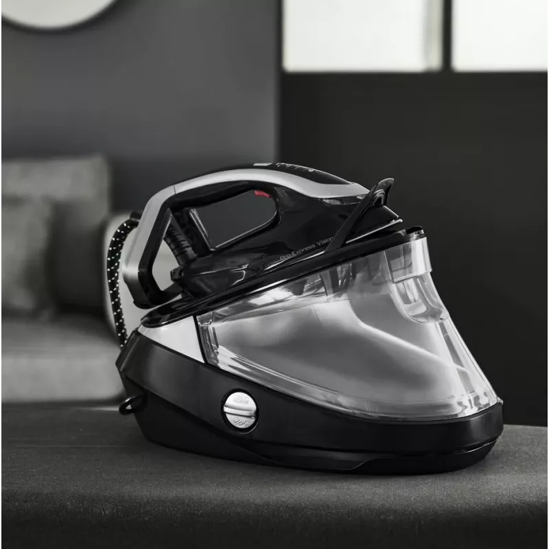 Tefal Pro Express Vision GV9821 3000 W 1,2 L Durilium AirGlide Autoclean žehliaca plocha čierna, strieborná