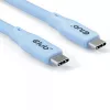 CLUB3D USB-C kábel modrý, 2 m, USB-C, USB-C, USB4 Gen 2x2, 20 Gbit/s, modrý