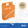 USB-C kábel CLUB3D CAC-3001 2m USB4 Gen 3x2 biely