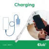 USB-C kábel CLUB3D CAC-3001 2m USB4 Gen 3x2 biely