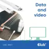 USB-C kábel CLUB3D CAC-3001 2m USB4 Gen 3x2 biely