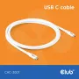 USB-C kábel CLUB3D CAC-3001 2m USB4 Gen 3x2 biely