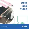 USB-C kábel CLUB3D CAC-3002 2m USB4 Gen 3x2 ružový