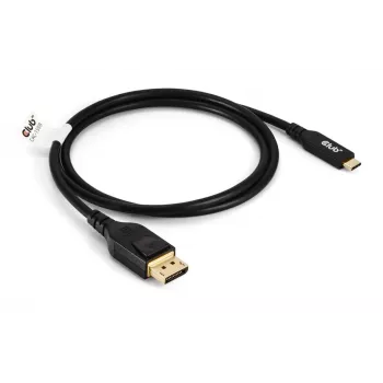 USB Type-C na DisplayPort 2.1 kábel, Club 3D CAC-1559, obojsmerný, VESA DP80 certifikovaný, 1 m