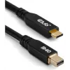 CLUB3D CAC-1561 DisplayPort kábel 2 m Mini DisplayPort USB Type-C čierny