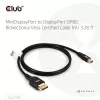 CLUB3D Mini DisplayPort™ na DisplayPort™ obojsmerný VESA DP80 certifikovaný kábel M/M 1m/3.28ft