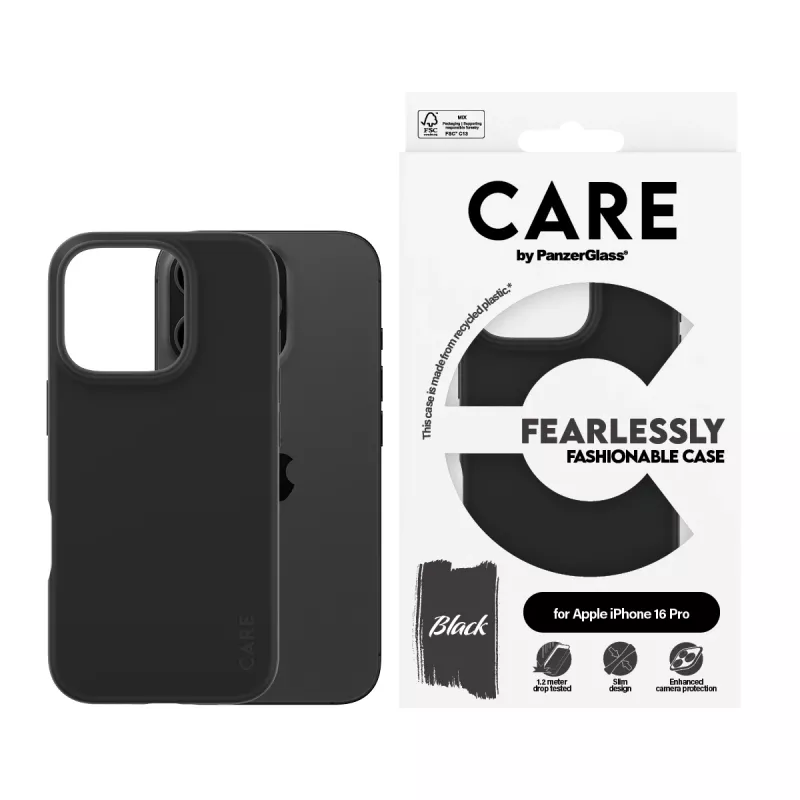 PanzerGlass CARE™ by ® Case čierny iPhone 16 Pro