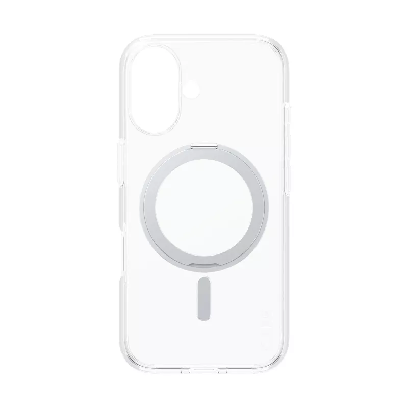 PanzerGlass CARE™ by ® Case transparentný so strieborným stojanom & MagSafe iPhone 16