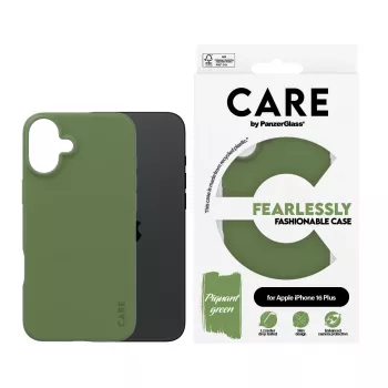 Puzdro PanzerGlass CARE by ® módne puzdro zelené iPhone 16 Plus