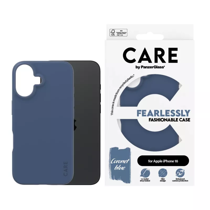 Kryt PanzerGlass CARE by Fashionable Case, modrý, iPhone 16