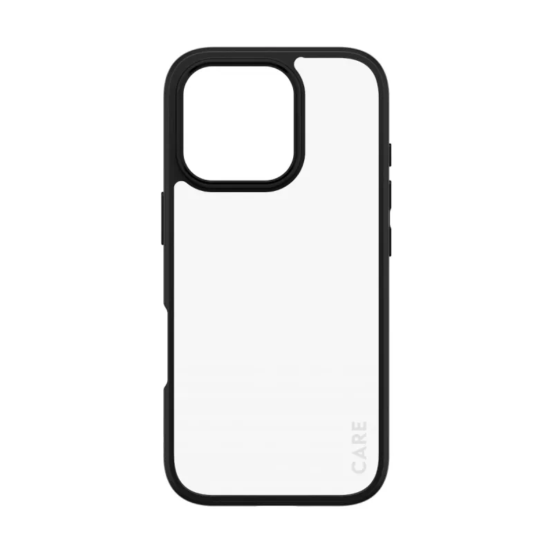 PanzerGlass CARE™ by ® Urban Combat puzdro transparentné s čiernym rámom pre iPhone 16 Pro