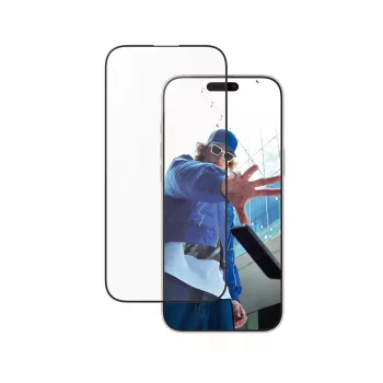 PanzerGlass® ochranná fólia displeja hliníkový rám iPhone 16 Pro Max | Ultra-Wide Fit