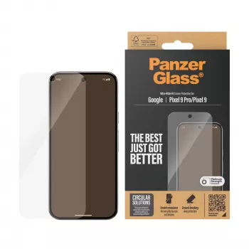 PanzerGlass ochranná fólia displeja Google Pixel 9 | 9 Pro Ultra-Wide Fit odolná proti poškriabaniu a nárazom