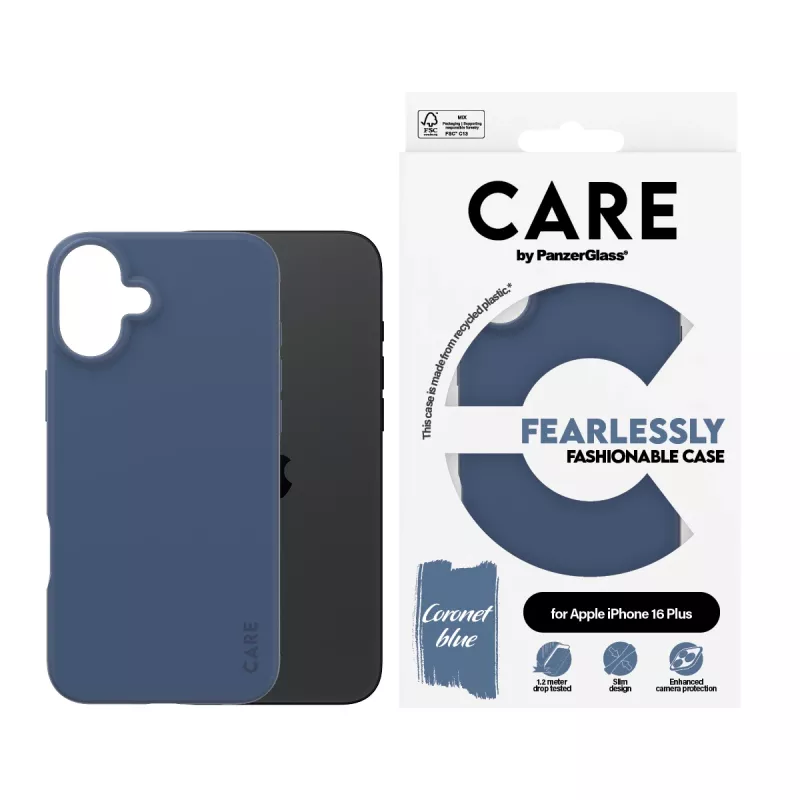 Kryt PanzerGlass CARE by Fashionable Case pre iPhone 16 Plus, modrý
