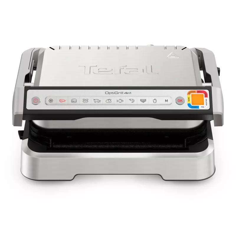 Kontaktný gril Tefal OptiGrill 4in1 GC774D30 čierna strieborná obdĺžnikový