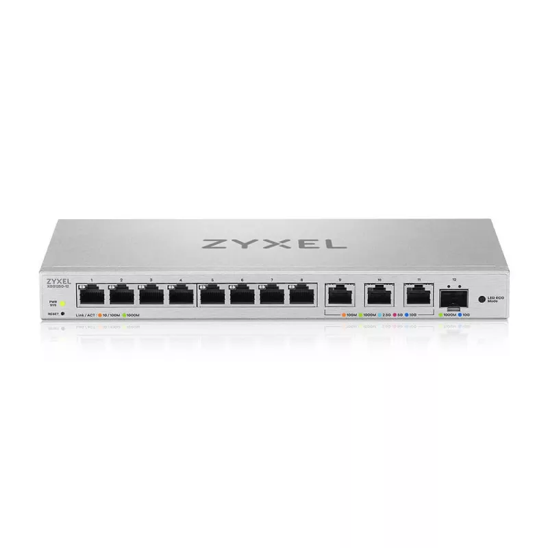 Zyxel XGS1250-12 Managed L2 10G Ethernet (100/1000/10000) sivý