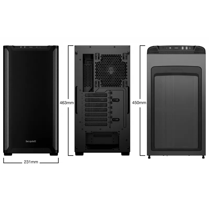 PC skriňa be quiet! PURE BASE 501 Black Midi Tower