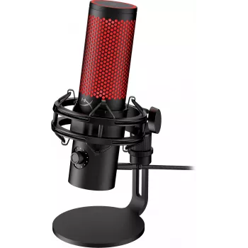 HyperX QuadCast 2 – USB mikrofón (čierny), podcastový mikrofón, -7,5 dB, 20 – 20000 Hz, 0,05 %, 32 Ω, 24 bit