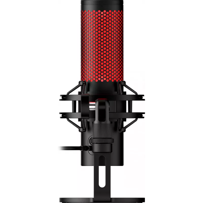 HyperX QuadCast 2 – USB mikrofón (čierny), podcastový mikrofón, -7,5 dB, 20 – 20000 Hz, 0,05 %, 32 Ω, 24 bit