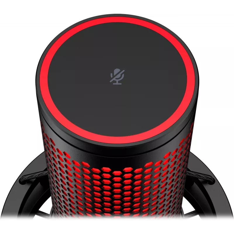 HyperX QuadCast 2 – USB mikrofón (čierny), podcastový mikrofón, -7,5 dB, 20 – 20000 Hz, 0,05 %, 32 Ω, 24 bit