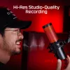 HyperX QuadCast 2 – USB mikrofón (čierny), podcastový mikrofón, -7,5 dB, 20 – 20000 Hz, 0,05 %, 32 Ω, 24 bit