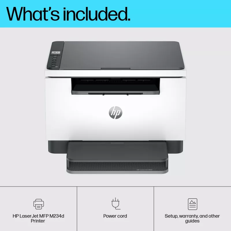 Multifunkčná tlačiareň HP LaserJet MFP M234d – mono laser, 29 str./min, duplex, Ethernet, A4
