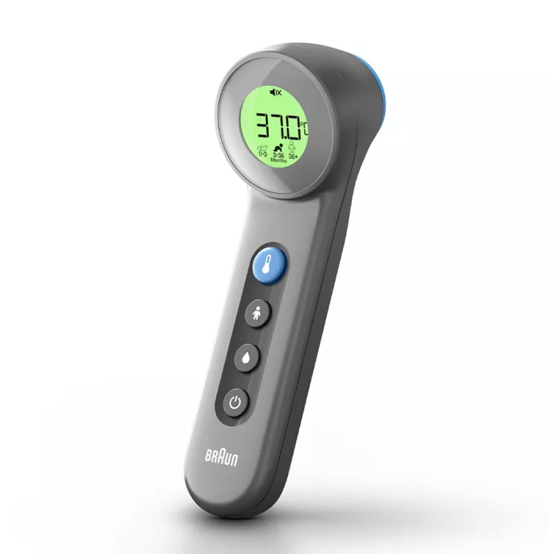 Braun BNT400 bezkontaktný čelný teplomer, sivý