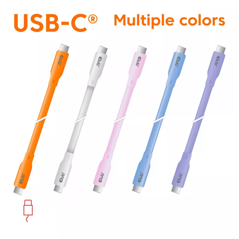 CLUB3D kábel / adaptér USB kábel USB4 Gen 2x2 2 m USB C oranžový