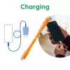 CLUB3D kábel / adaptér USB kábel USB4 Gen 2x2 2 m USB C oranžový