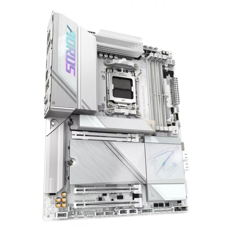 Základná doska GIGABYTE X870E AORUS PRO ICE — AMD X870E, socket AM5, ATX, DDR5, 4×DIMM, Wi‑Fi 7, 2.5Gb LAN