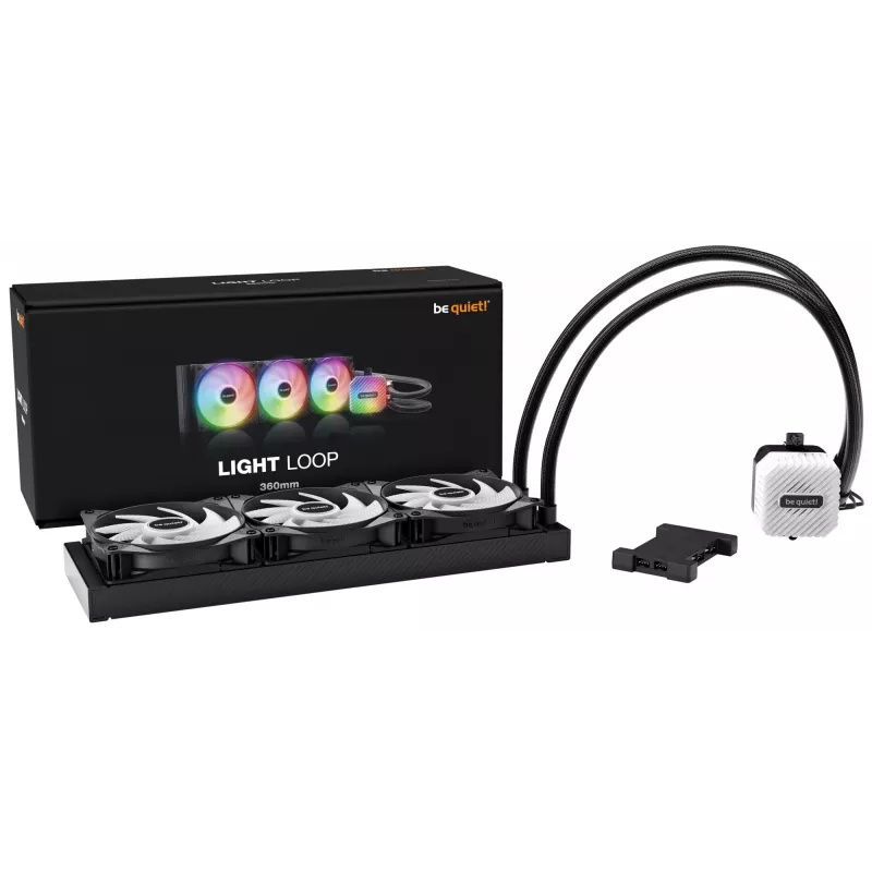 be quiet LIGHT LOOP 360mm Black procesorový all-in-one vodný chladič 12 cm 1 ks