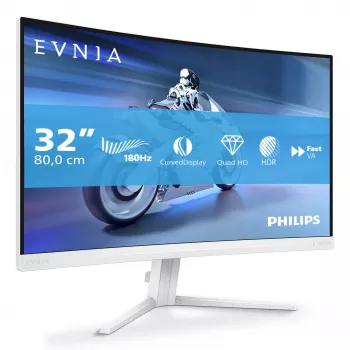 Philips Evnia 5000 32M2C5501/00 počítačový monitor 80 cm (31,5 palca) 2560 x 1440 pixelov Quad HD LCD biely