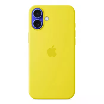 Silikónové puzdro Apple iPhone 16 Plus MagSafe žlté